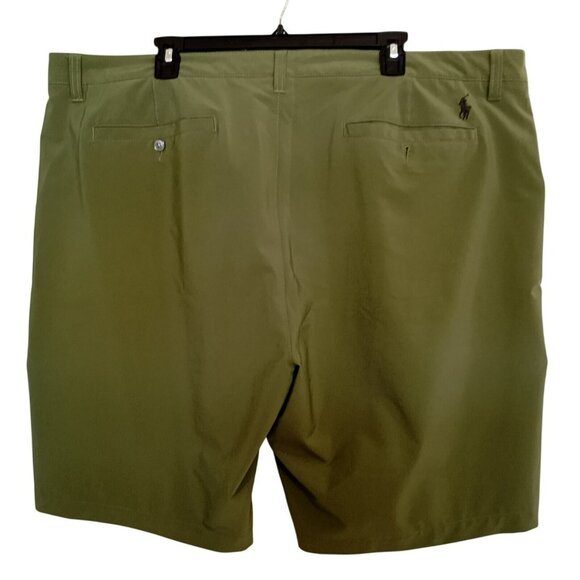 Polo Ralph Lauren Green Mens Golf Shorts Size 42 With Button & Zip Closure - Picture 4 of 9